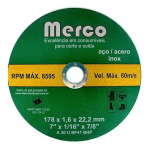 DISCO DE CORTE MERCO