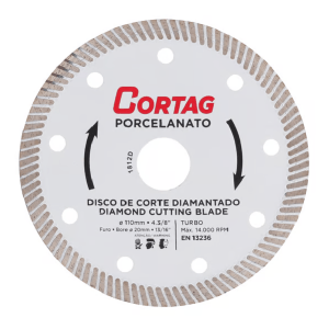 DISCO DIAMANTADO PORCELANATO CORTAG