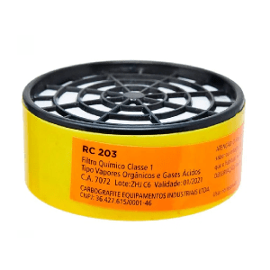 CARTUCHO PARA RESPIRADOR RC 203 CARBOGRAFITE